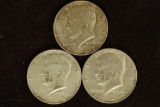 1967, 68-D & 1969-D 40% SILVER JOHN F. KENNEDY'S