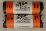 2-$10-P & D 2007 UTAH QUARTERS BU IN ORIGINAL US