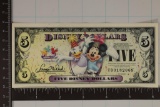 2009 DISNEY DOLLAR COLORIZED $5 CRISP UNC DAISY