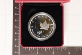 2013 CANADA  1 TROY OZ .999 FINE SILVER $5 MAPLE