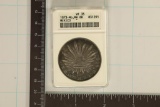 1873-MO,MH MEXICO SILVER 8 REALES ANACS VF35