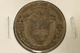 1953 PANAMA SILVER 1/2 BALBOA COIN .3617 OZ. ASW