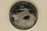 1988 COOK ISLAND SILVER $50 PF COIN .6227 OZ. ASW