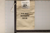 MINT SEALED BAG OF 1999-D CONNECTICUT QUARTERS BU