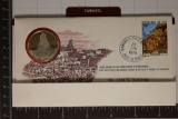 STERLING SILVER PROOF ROUND ON FDC ENVELOPE