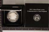 2011-P US PF SILVER DOLLAR US ARMY IN ORIGINAL US