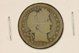 1905 SILVER BARBER QUARTER