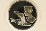 38.3 GRAMS STERLING SILVER PF AVIATION ROUND.