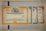 4 VINTAGE STOCK CERTIFICATES: 1968 SPARTANS
