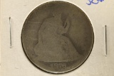 1876 SILVER SEATED LIBERTY HALF DOLLAR