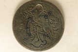 LOVE TOKEN ON 1872 SILVER SEATED LIBERTY QUARTER