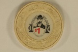 $1 JOHNNY NOLANS CASINO CHIP.