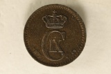 1874 DENMARK 1 ORE KM-792.1 XF PLUS