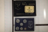 1976 ISLE OF MAN STERLING SILVER 6 COIN BU SET