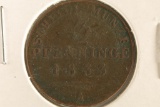 1833-A GERMAN 3 PFENNIGS