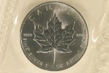1990 CANADA 1 OZ SILVER MAPLE LEAF. BRILLIANT UNC