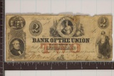 1800'S BANK OF THE UNION WASHINGTON D.C.