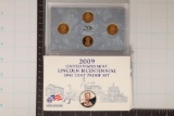 2009 US LINCOLN CENT SET 4 COINS WITH BOX