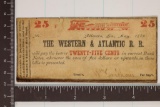 1862 THE WESTERN AND ATLANTIC RAILROAD 25 CENT