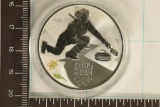2014 RUSSIA SILVER 3 ROUBLE PROOF SOCHI OLYMPICS