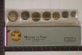 1964 FRANCE MONNAIE DE PARIS 7 COIN UNC SET