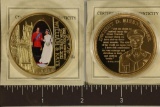 2 LAYERED IN 24K GOLD 32 GRAM PROOF TOKENS: