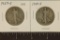 1927-S & 1928-S WALKING LIBERTY HALF DOLLARS