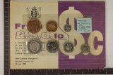 1965 NEW ZEALAND 7 COIN BRILLIANT UNC SET IN
