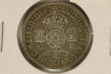 1941 GREAT BRITAIN SILVER 2 SHILLING UNC COIN