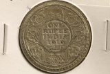 1919 INDIA SILVER 1 RUPEE .3438 OZ. ASW (AU)