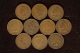 10 INDIAN HEAD CENTS. 1902-1907 MAY NOT CONTAIN