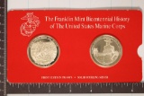 2-STERLING SILVER PROOF ROUNDS BICENTENNIAL