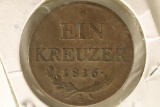 1816-A AUSTRIA 1 KREUZER