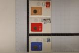 3 COIN FIRST DAY COVERS SETS FROM 1966. INCLUDES