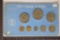 1974 COINAGE OF BELIZE 8 COIN UNC SPECIMEN SET