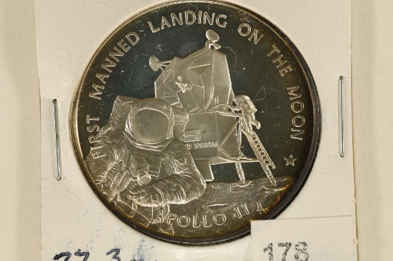 27.3 GRAMS STERLING SILVER PROOF ROUND APOLLO 11 JULY
