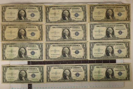12-1935 $1 SILVER CERTIFICATES 6-1935-E, 2-1935-F