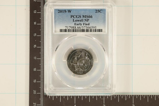 2019-W LOWELL N.P. QUARTER PCGS MS66