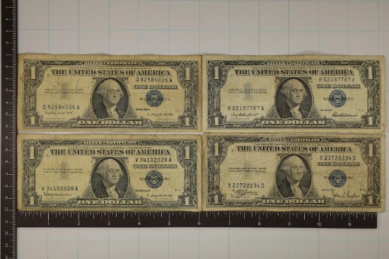1935-C, 57, 57-A & 1957-B US $1 SILVER CERTS, BLUE