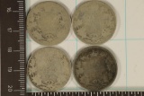 1881-H, 1906, 1909 &  NO DATE CANADA SILVER 25 CEN