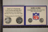 2 SETS OF CHEF BOYARDEE SUPERBOWL COMMEMORATIVE