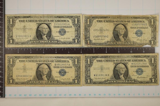 1935-E, 57, 57-A & 1957-B US $1 SILVER CERTS BLUE