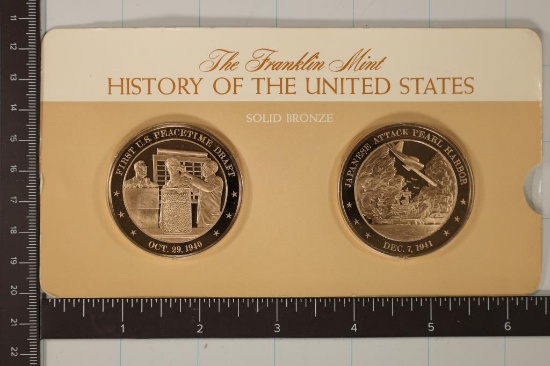 2-1 1/2" BRONZE PROOF HISTORY OF THE UNITED