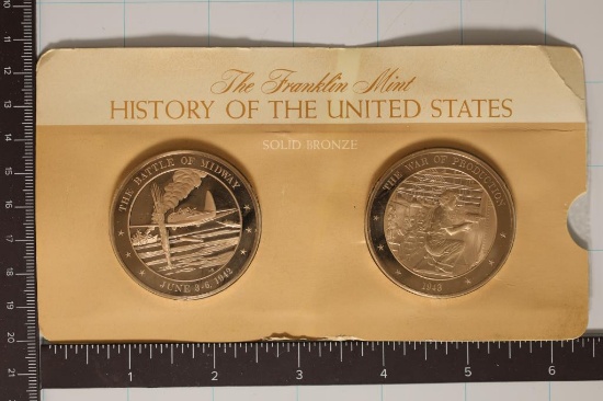 2-1 1/2'' BRONZE HISTORY OF THE UNITED STATES PF