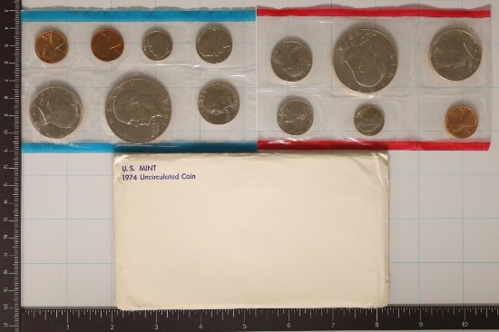 1974 US MINT SET (UNC) P/D/S (WITH ENVELOPE)