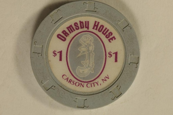$1 ORMSBY HOUSE CASINO CHIP CARSON CITY, NV