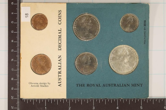 1966 AUSTRALIAN DECIMAL 6 COIN SET (UNCIRCULATED)