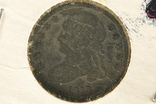1833 CAPPED BUST DIME (GOOD) WITH ROTATED DIE