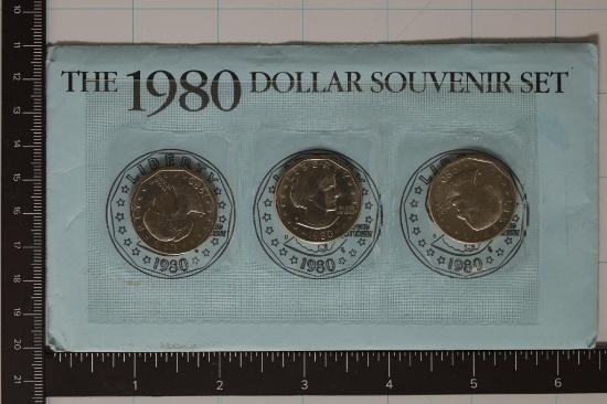 1980-P/D/S SBA DOLLAR SOUVENIR SET