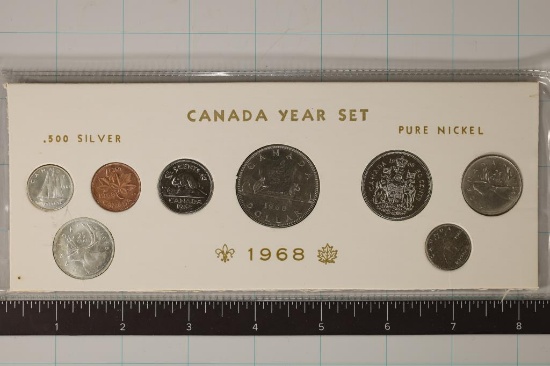 1968 CANADA SPECIAL 8 COIN UNC YEAR SET IN